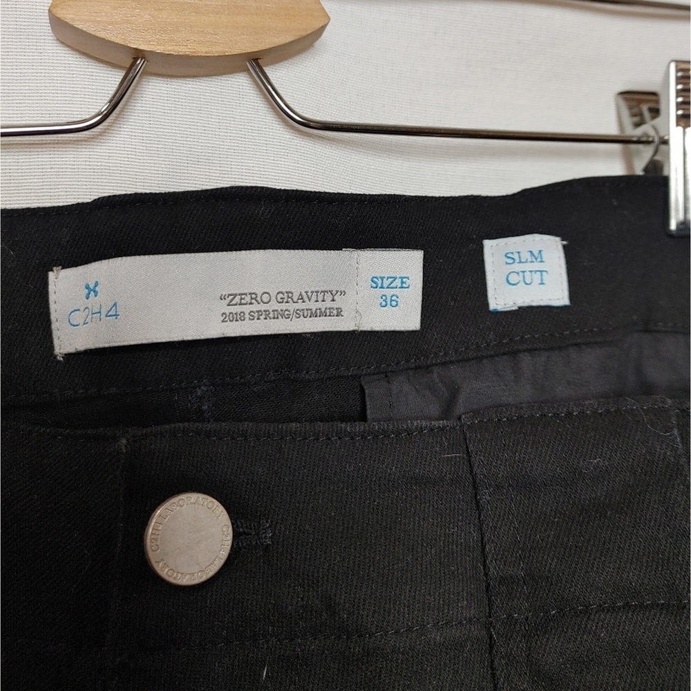 C2H4 Zero Slim Barrel Gravity Tactical Cargo Pants Black Cotton Blend Tapered 36 - Picture 9 of 14